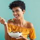 The fabled Woman Laughing Alone With Salad